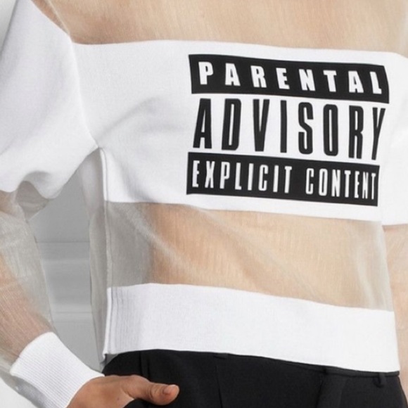 Alexander Wang Mesh Parental Advisory Top Us Small - Picture 3 of 5